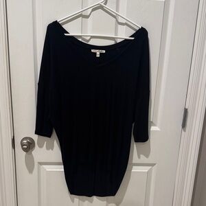 Express Charcoal V-Neck Top